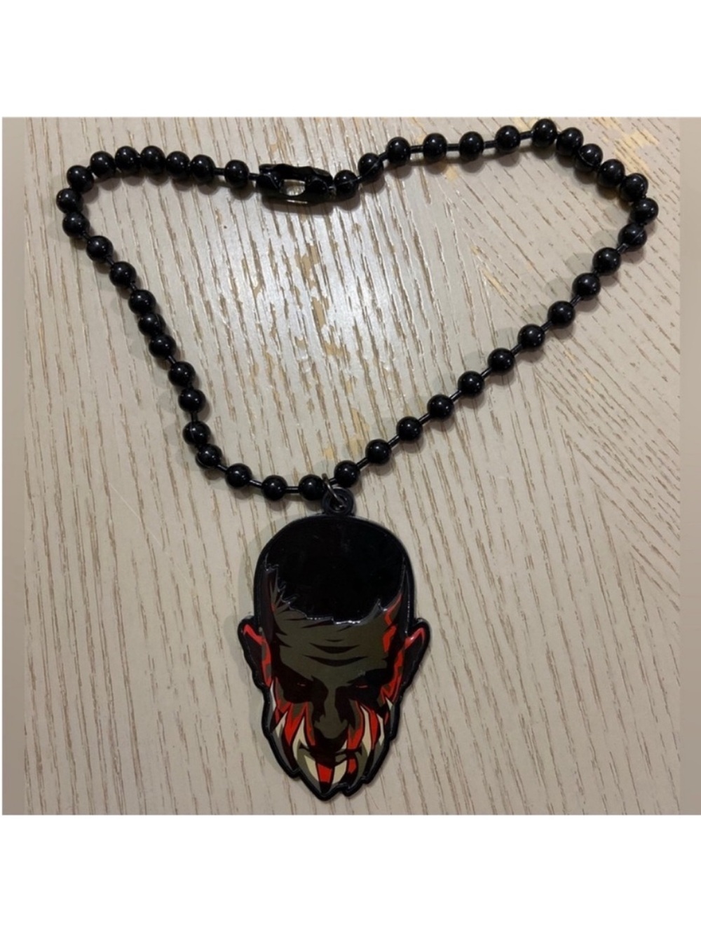 WWE Finn Balor The Demon Black Beaded Necklace
